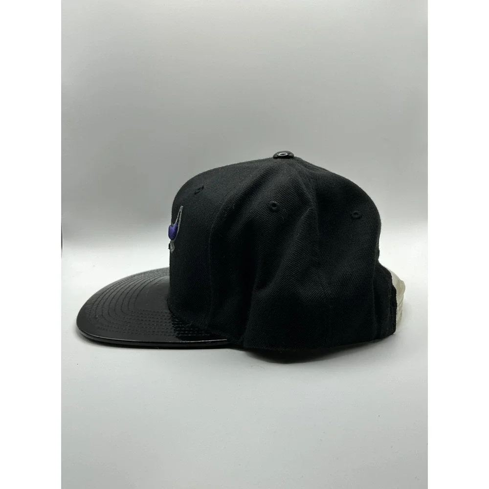 Chicago Bulls Hat Cap Snap Back Mens‎ Mitchell Ness Black Purple NBA Basketball